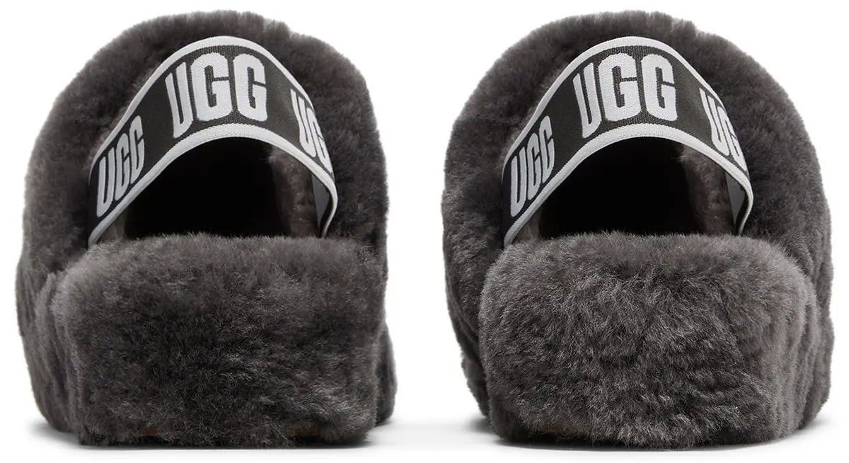 UGG Fluff Yeah Slide Thick Sole Gray