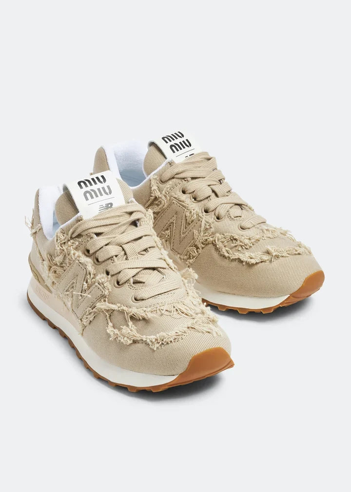 Miu Miu x Wmns 574 'Denim - Colonial Beige'