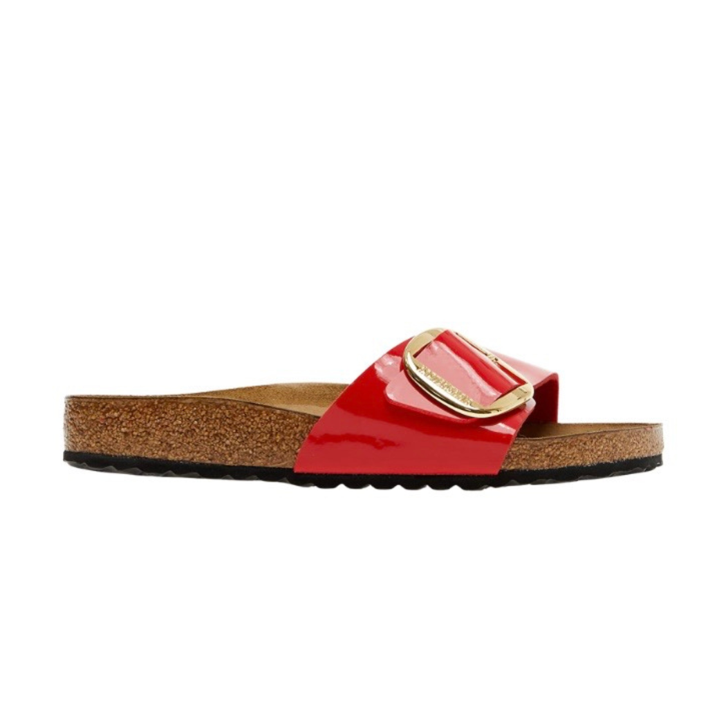 Birkenstock Madrid Big Buckle 'Patent red'