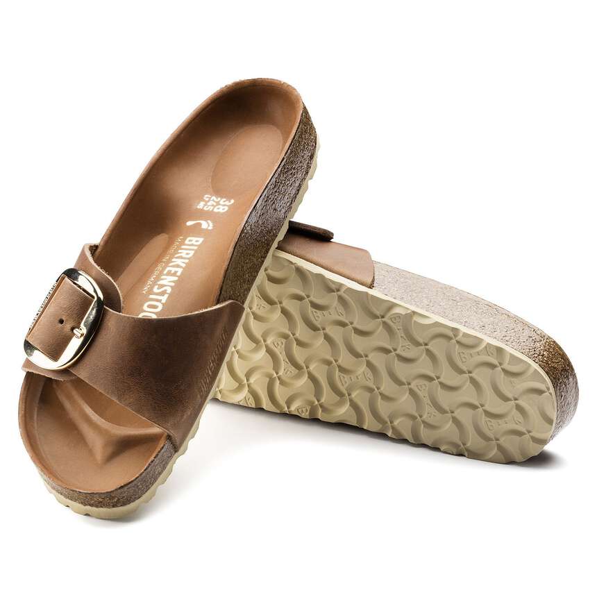 Birkenstock Madrid Big Buckle 'Cognac'