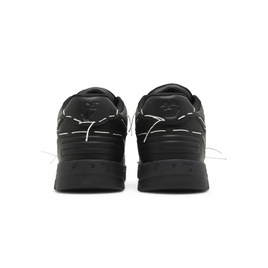 OFF-WHITE Out Of Office OOO low Tops Sartorial Stitching Black