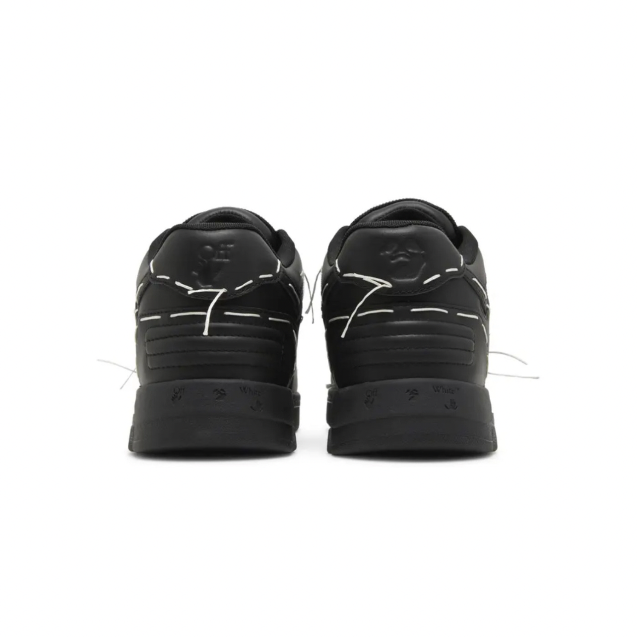 OFF-WHITE Out Of Office OOO low Tops Sartorial Stitching Black