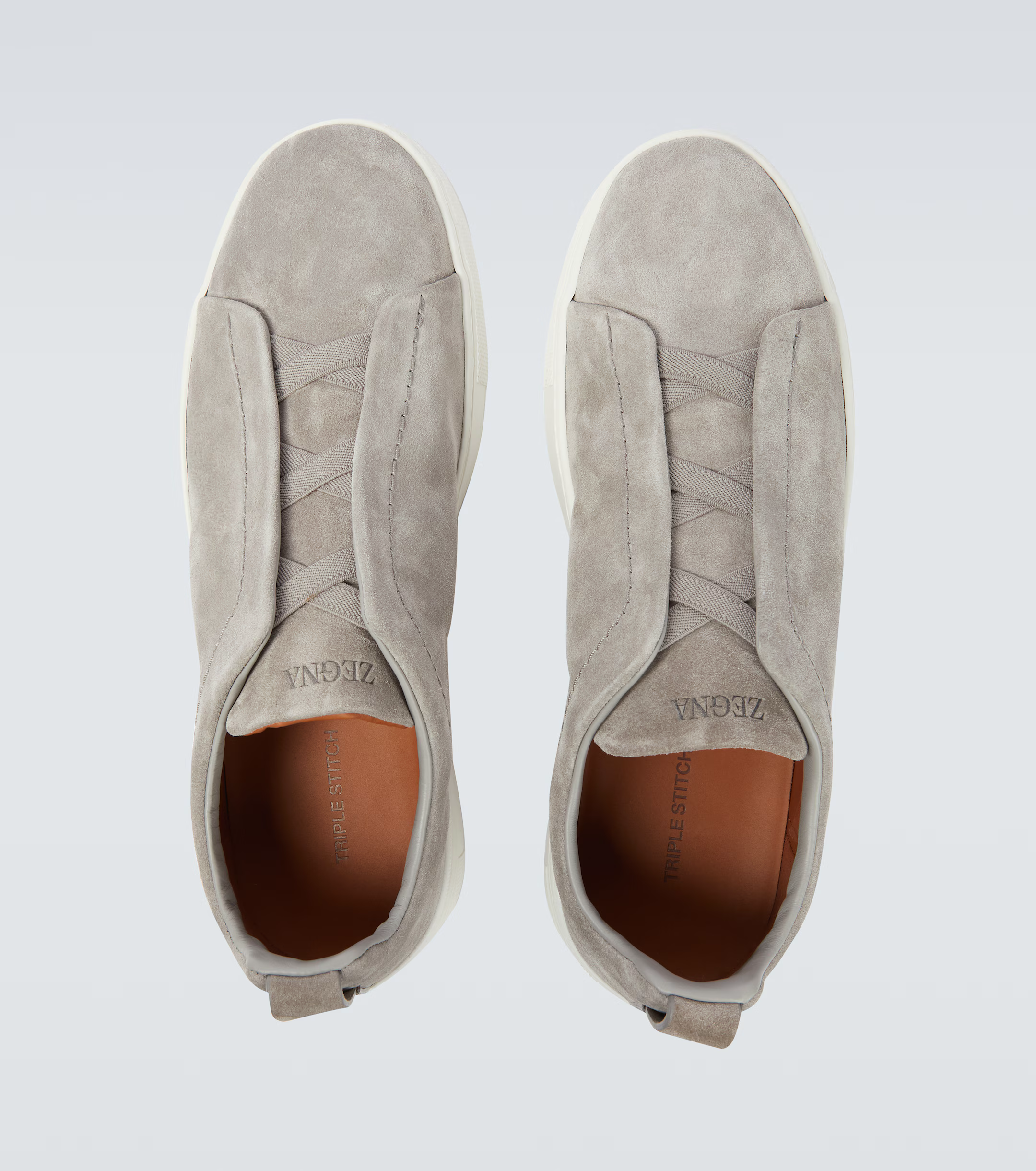 Zegna Triple Stitch suede sneakers