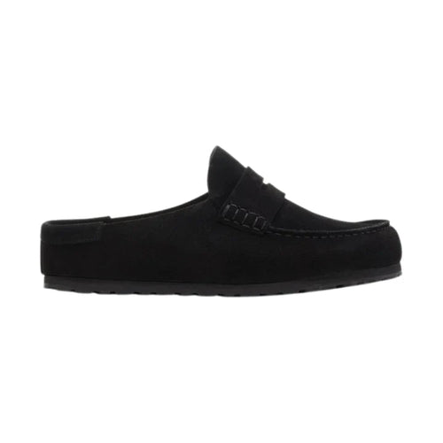Birkenstock Naples 'Suede loafer style mule Black' (Unisex)