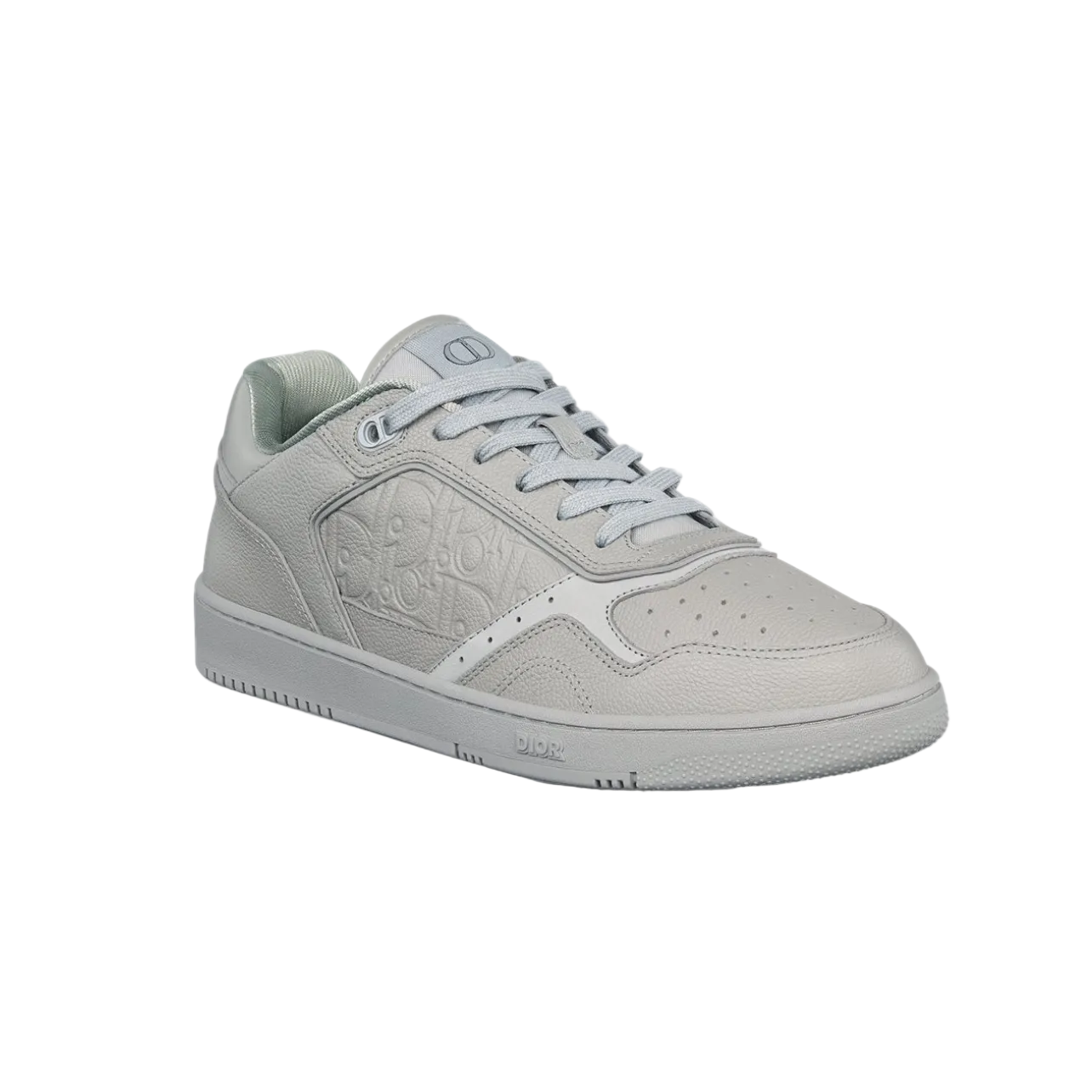 Dior B27 Uptown Low-Top Sneaker Gray Grained Calfskin and Gray Dior Gravity