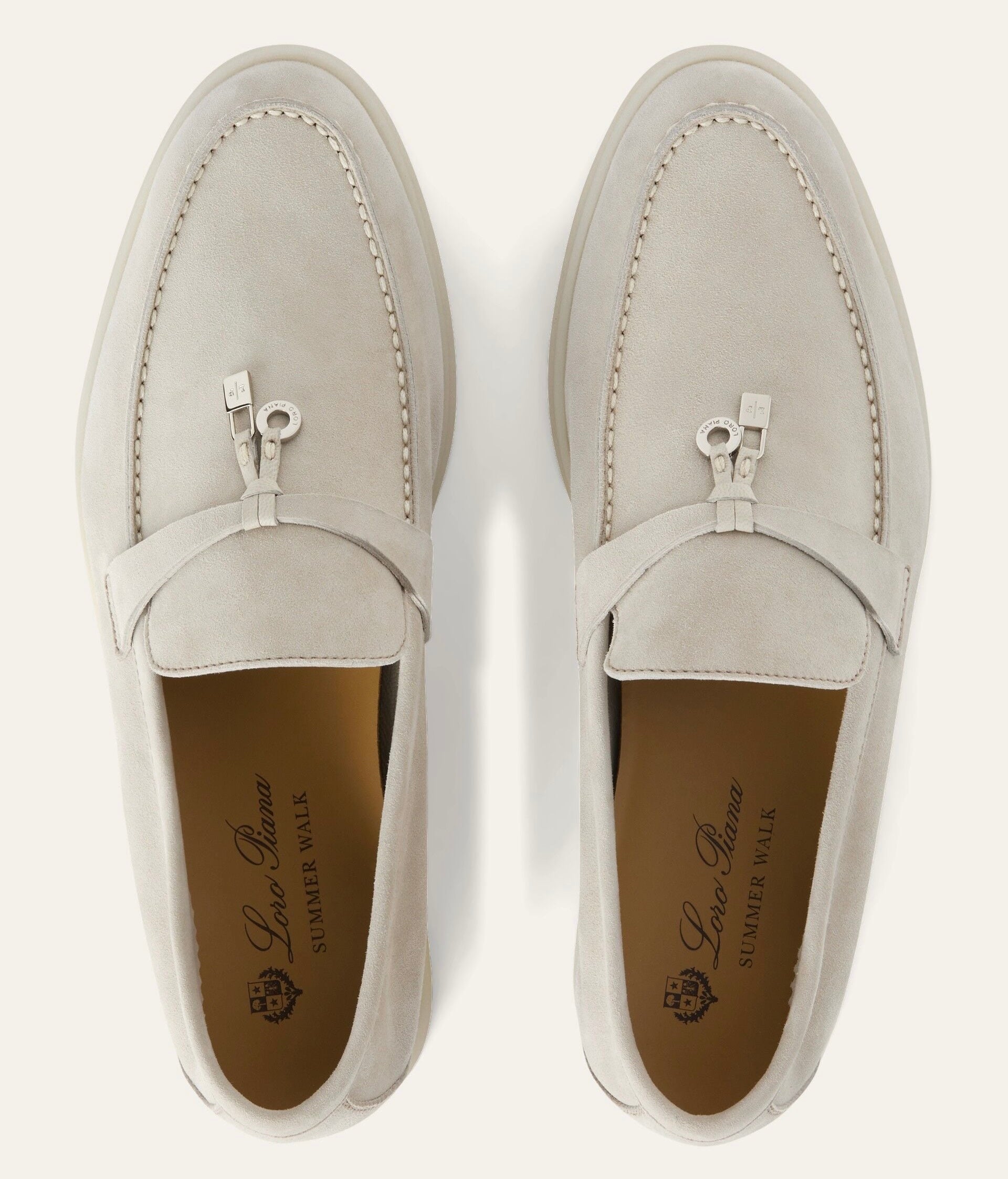 Loro piana Summer Charms Walk Loafer'Powder Pearl'
