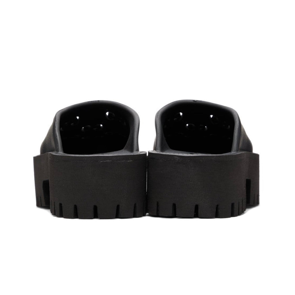 Gucci Platform Perforated G Sandal 'Black'